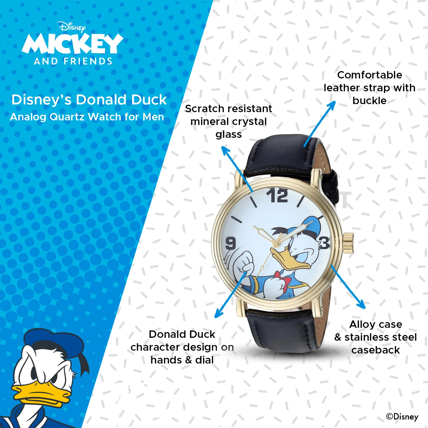 Disney Adult Vintage Analog Quartz Watch