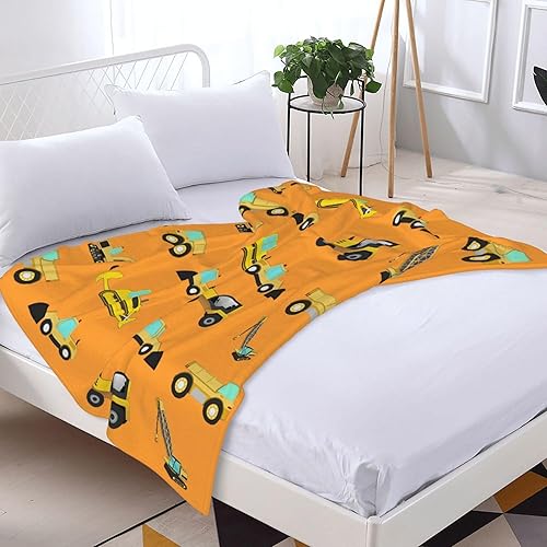 Miniatura 4 de Manta de excavadora para niños, manta de camión para niños y niñas, manta suave y bonita, manta cómoda de 50 x 60 pulgadas para niños, adolescentes