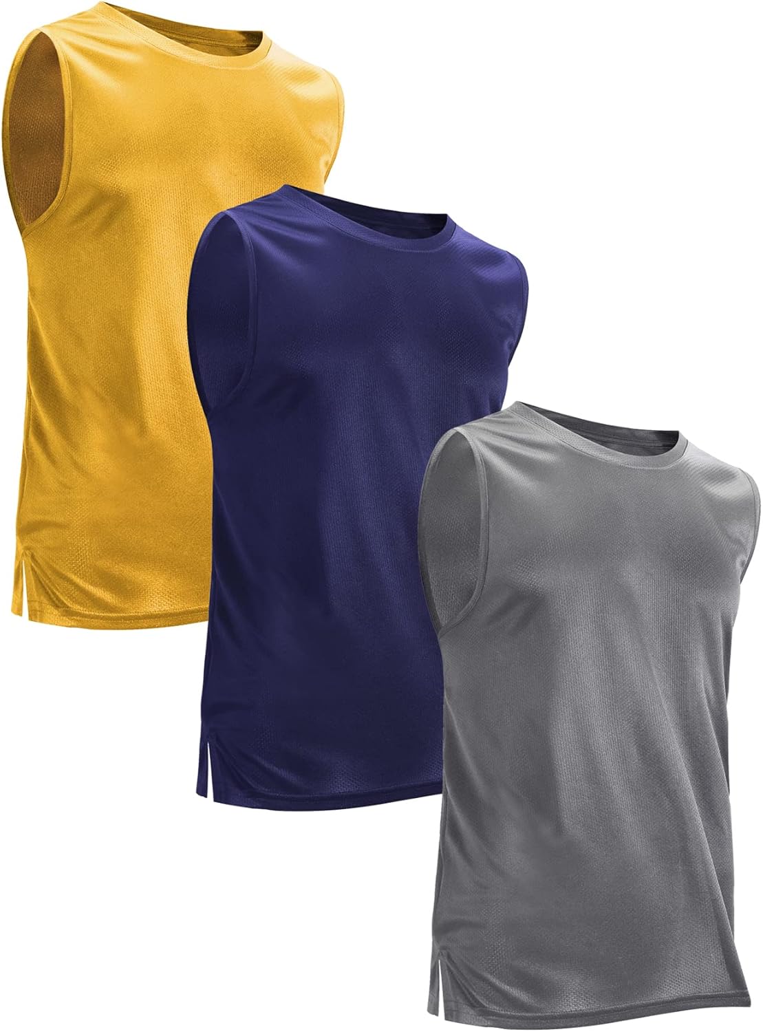 Mens Tank Tops 3 Pack,Quick Dry Gym Sleeveless Muscle T Shirts for Men's Fitness - Image 5