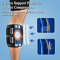 Vista 4 de Dispositivos de alivio del dolor de ciática, rodillera para el nervio de la ciática con almohadillas de presión más anchas, alivio del dolor
