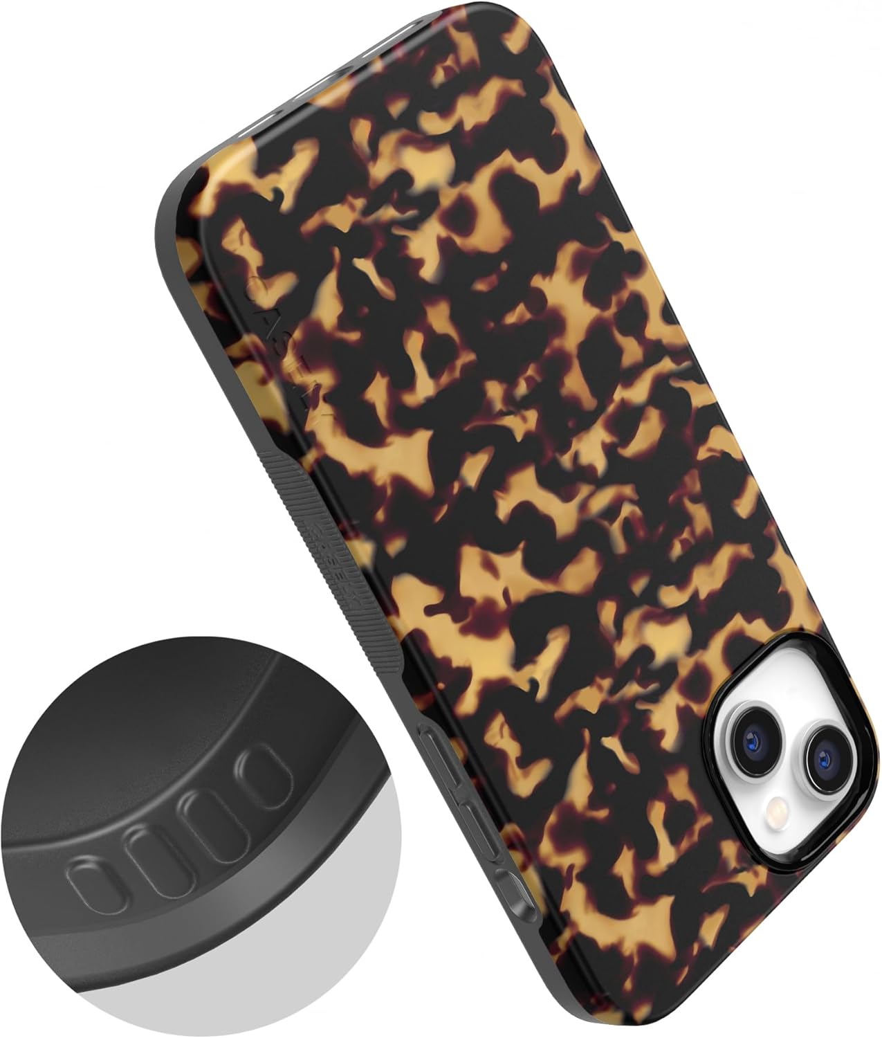 Casely iPhone 14 Plus Case | Shell Shocked | Tortoise Print | Bold Protective Design | Compatible with MagSafe