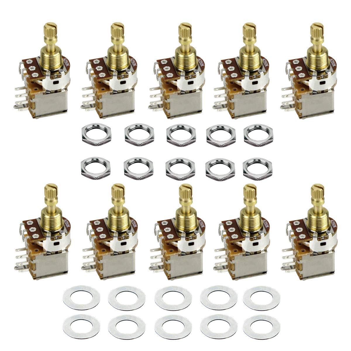 Potenziometri Chitarra A500K B500K Set Potenziometri Per Chitarra Basso A500K E B500K Push-pull Albero Corto - FLEOR, 4 Pezzi Potenziometri Per Basso Split Potenziometri Chitarra A500K B500K Set Potenziometri Per Chitarra Basso A500K E B500K Push-pull Albero Corto - FLEOR, 4 Pezzi Potenziometri Per Basso Split