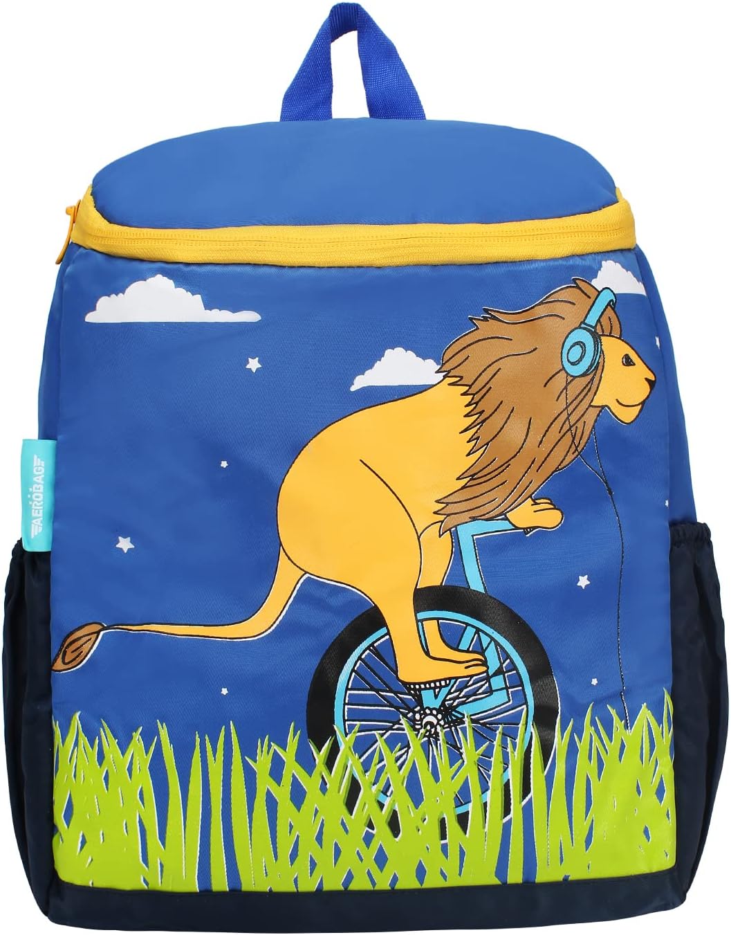 AEROBAG Winnie Cow Lightweight School Backpack For 4 to 6 Years Boys/Girls Blue