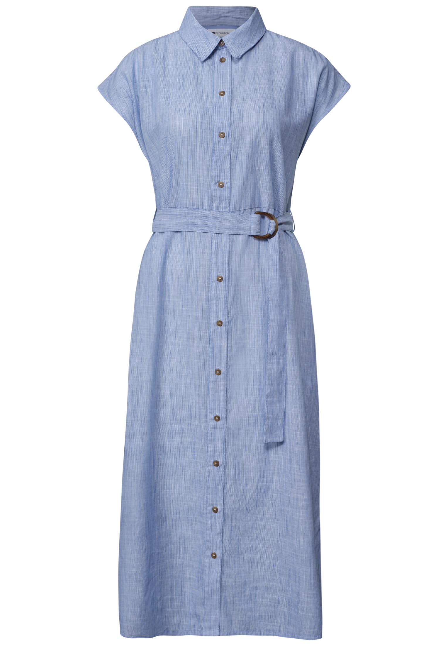 Street One Damen 1409482 Midi-Kleid mit Knopfleiste (1er Pack)