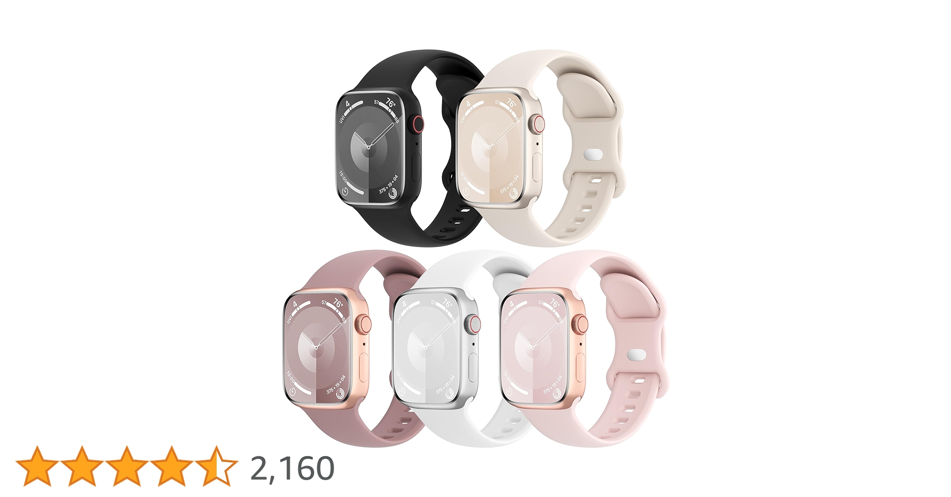 Amazon.co.jp: 5本セット アップルウォッチ バンド コンパチブル