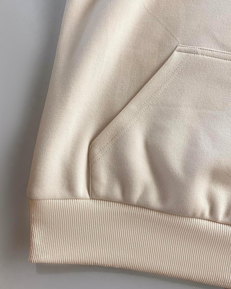 CHICME Women's Oversized Sweatshirts Half Zipper Long Sleeve Pullover Tops Casual Mock Neck Drop Shoulder Fall Shirts - Image 7