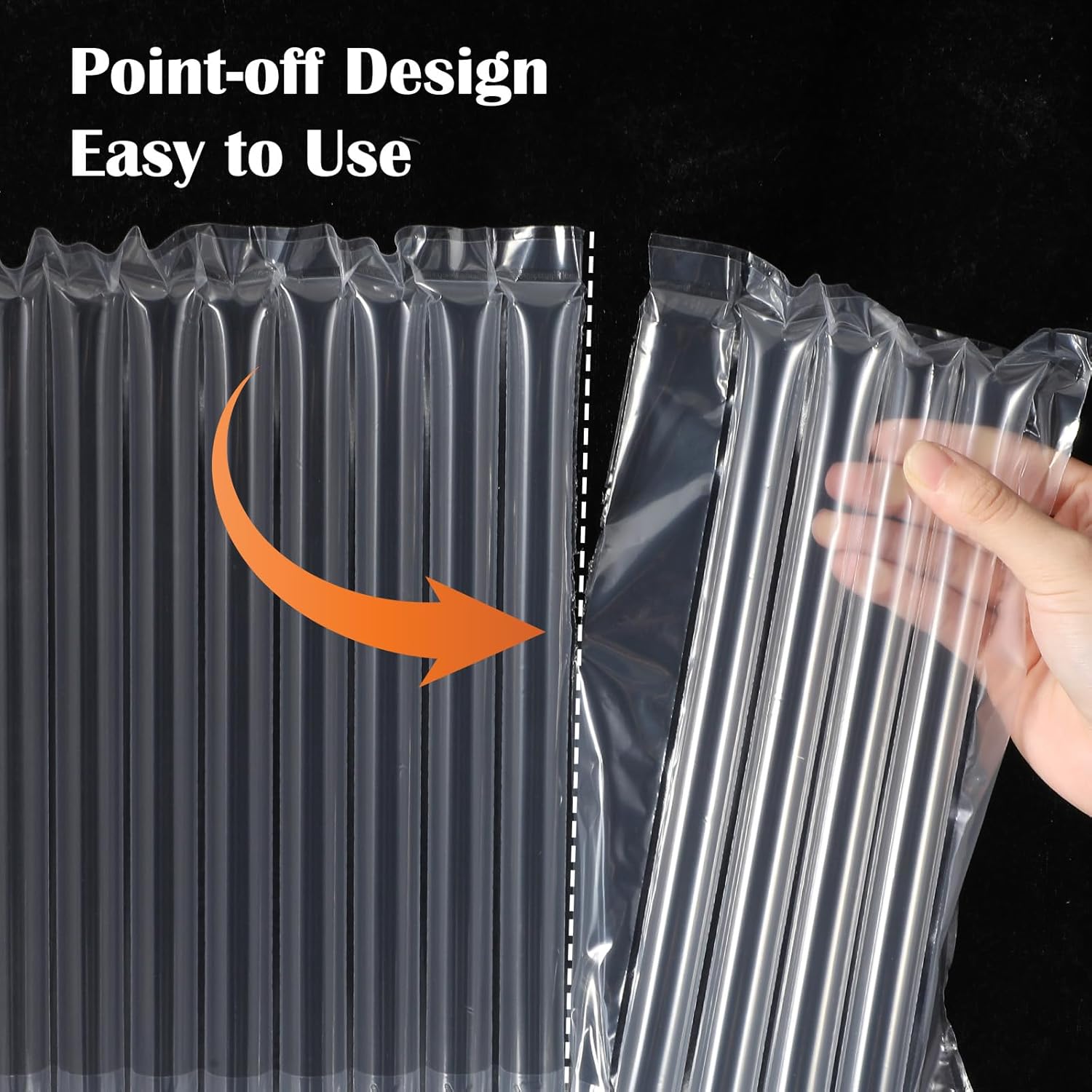 1 Roll Large Bubble Cushioning Wrap for Packing 12"x175'，Inflatable Air Pillows for Shipping & Moving Bottle Travel Protector Bags Heavy Duty Space Saving Box Filler Shipping Supplies with Pump