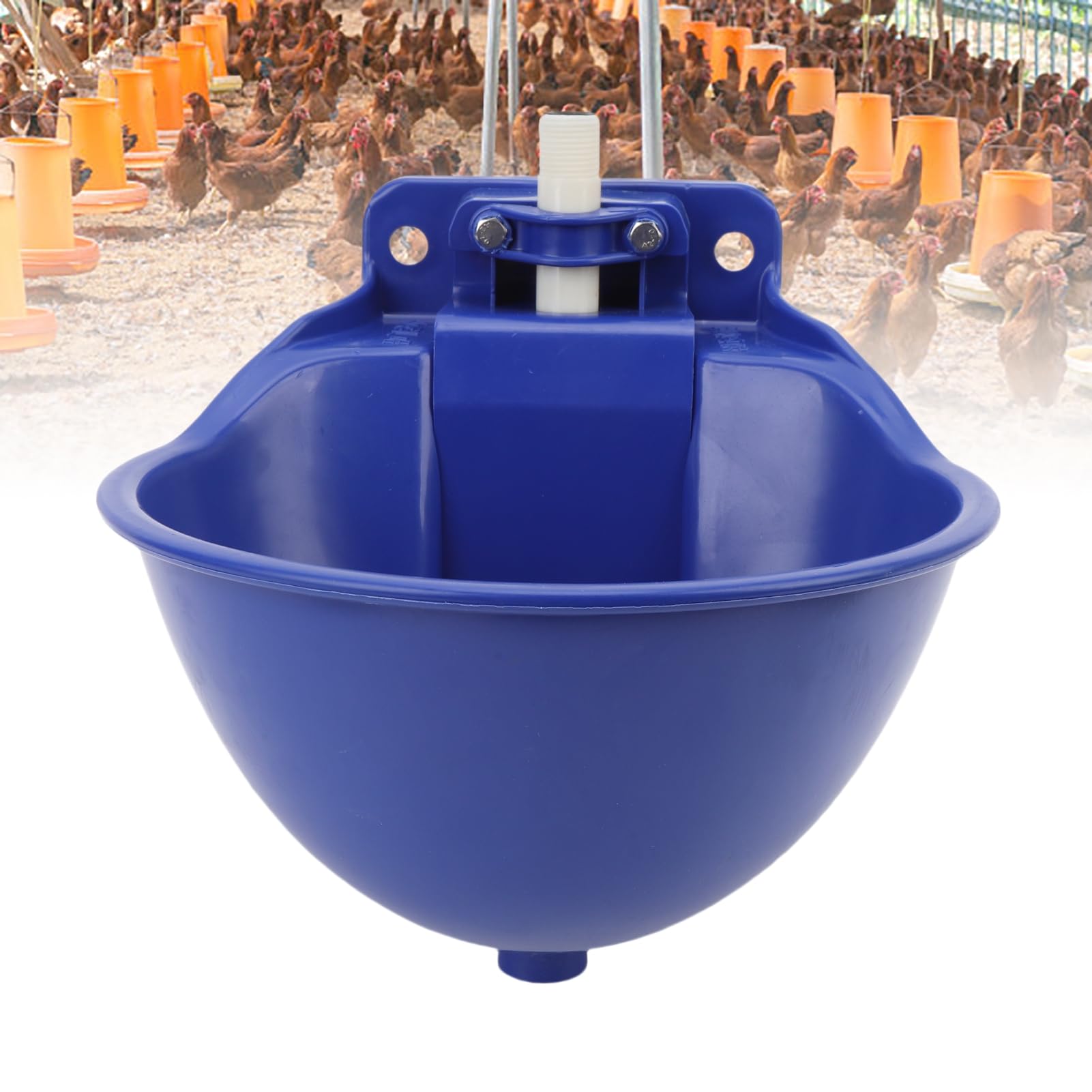 Topiky Abbeveratoio Automatico per Mucche Resistente, in Plastica Addensata, con Riempimento Automatico, per Bovini da Allevamento all'aperto, Ciotola di Ricarica Automatica a Prova di Collisione e a