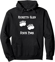 Ricketts Glen State Park Rustic Forest Bear Paw Claw Camping Pullover Hoodie