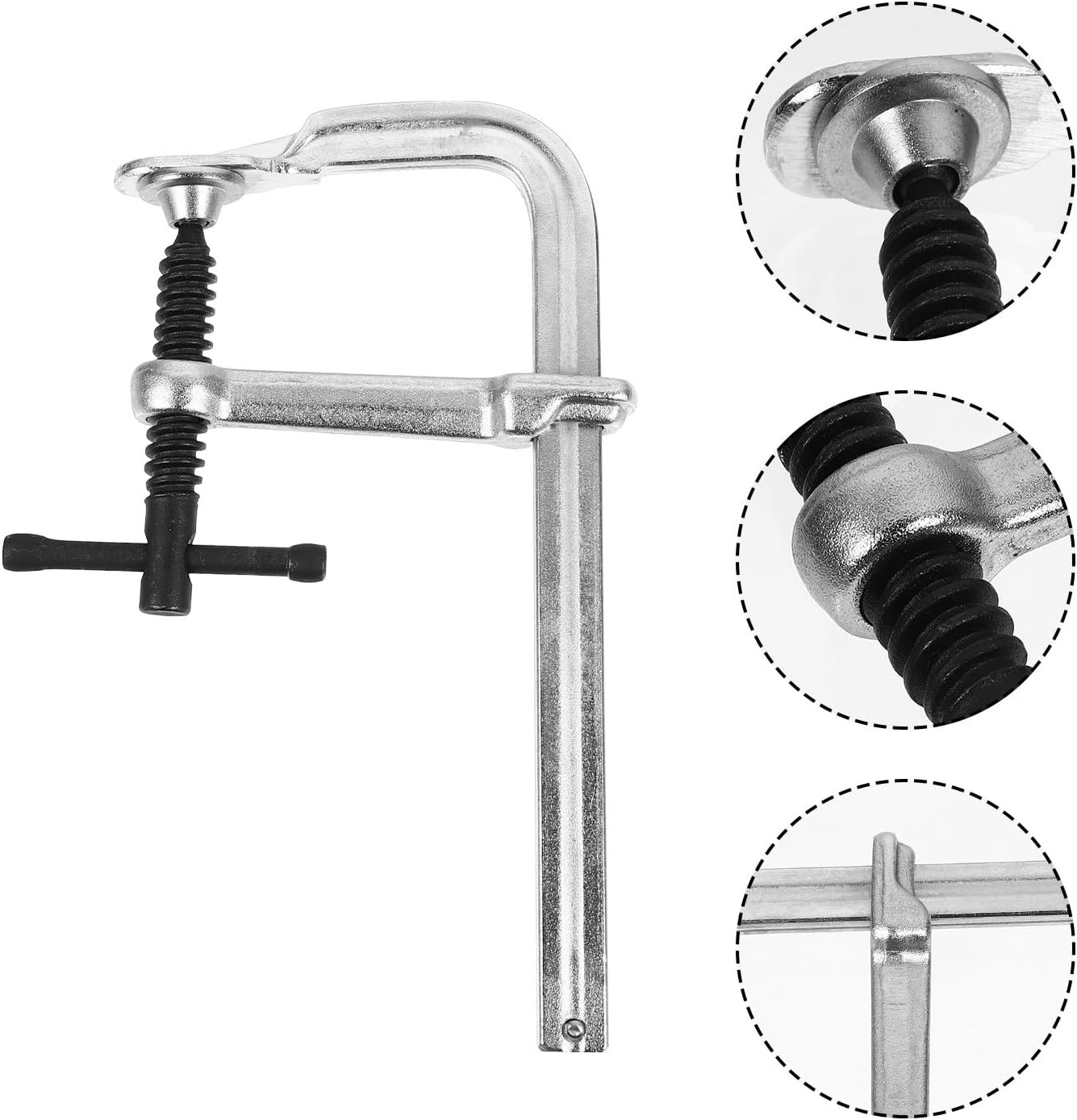 Heavy Duty F Clamp Bar Clamp Woodworking Clip 160x80mm Quick Tightening Carpenter Tool for Woodworking and Welding Projects