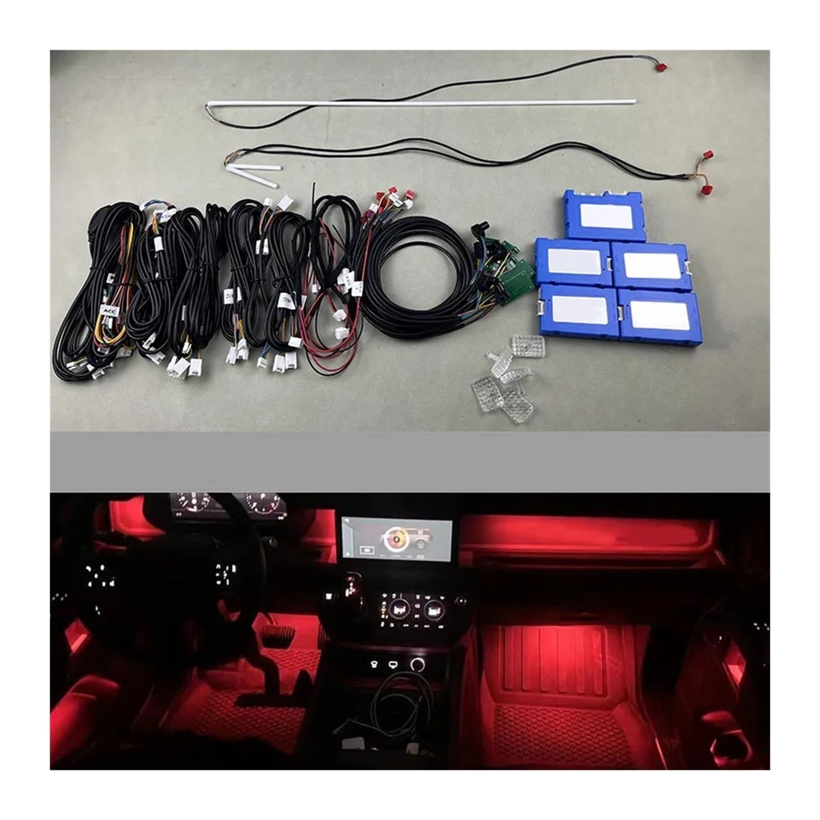 Inter Ambient Light Decorate Inter Lamp Center Pillar Ambient Light Compatible with Land Rover Defender 2018+