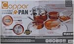 Copper Pan 10-Piece Luxury Induction Cookware Set Non-Stick, 21.5 x 11.5 x 11 inches