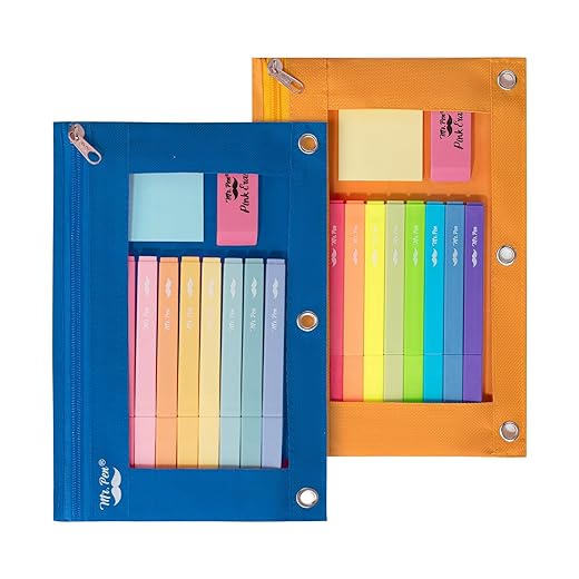 Mr. Pen Canvas 3-Ring Binder Pencil Pouches