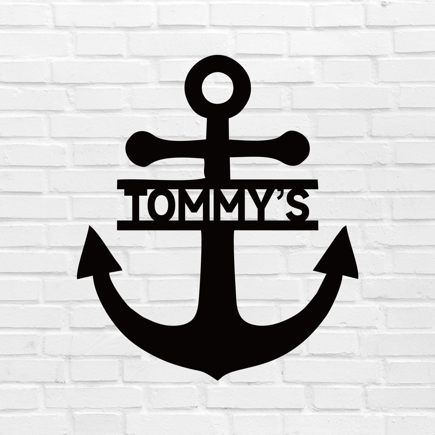 Custom Anchor Metal Wall Art Anchor Name Sign Anchor Wall