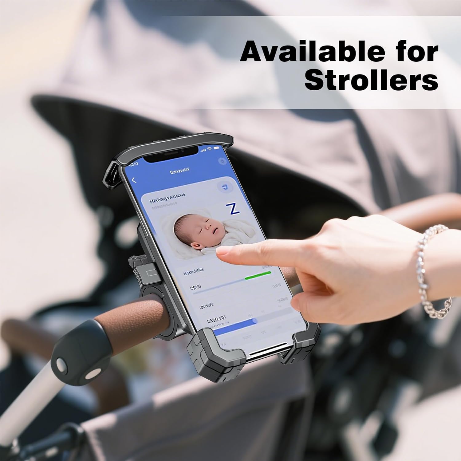 Roykaw Golf Push Cart Phone Holder, Universal Compatible with Caddytek, Clicgear and Most Push Carts, Fits for All Cell Phone, Fully Protection, Easy Installation - Image 7