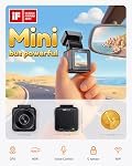 Vantrue E1 Lite WiFi Mini Dash Cam with GPS and Speed, 1080P Front Dash Camera, Free APP, Voice Control, 24 Hours Parking Mode, Loop Recording, Super Night Vision, Support 512GB Max