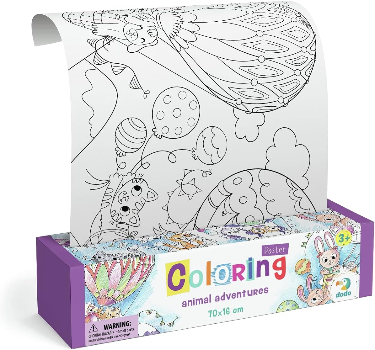 Dodo D300290 Educational Animal Adventure Colouring Poster