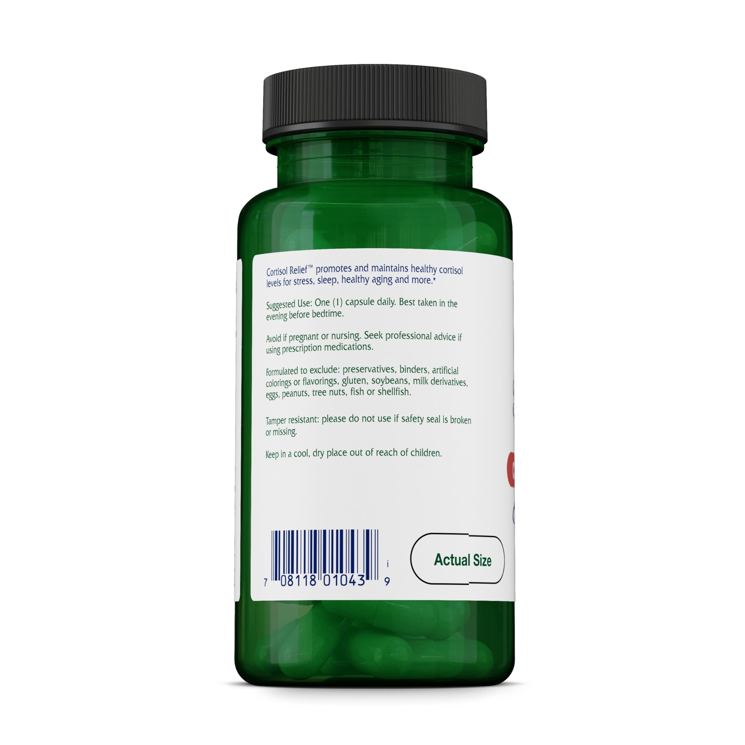Vitanica Cortisol Relief, Dr. Formulated Sleep, Stress, Cortisol Manager Supplement, Vegan, 60 Capsules — Amazon image 3
