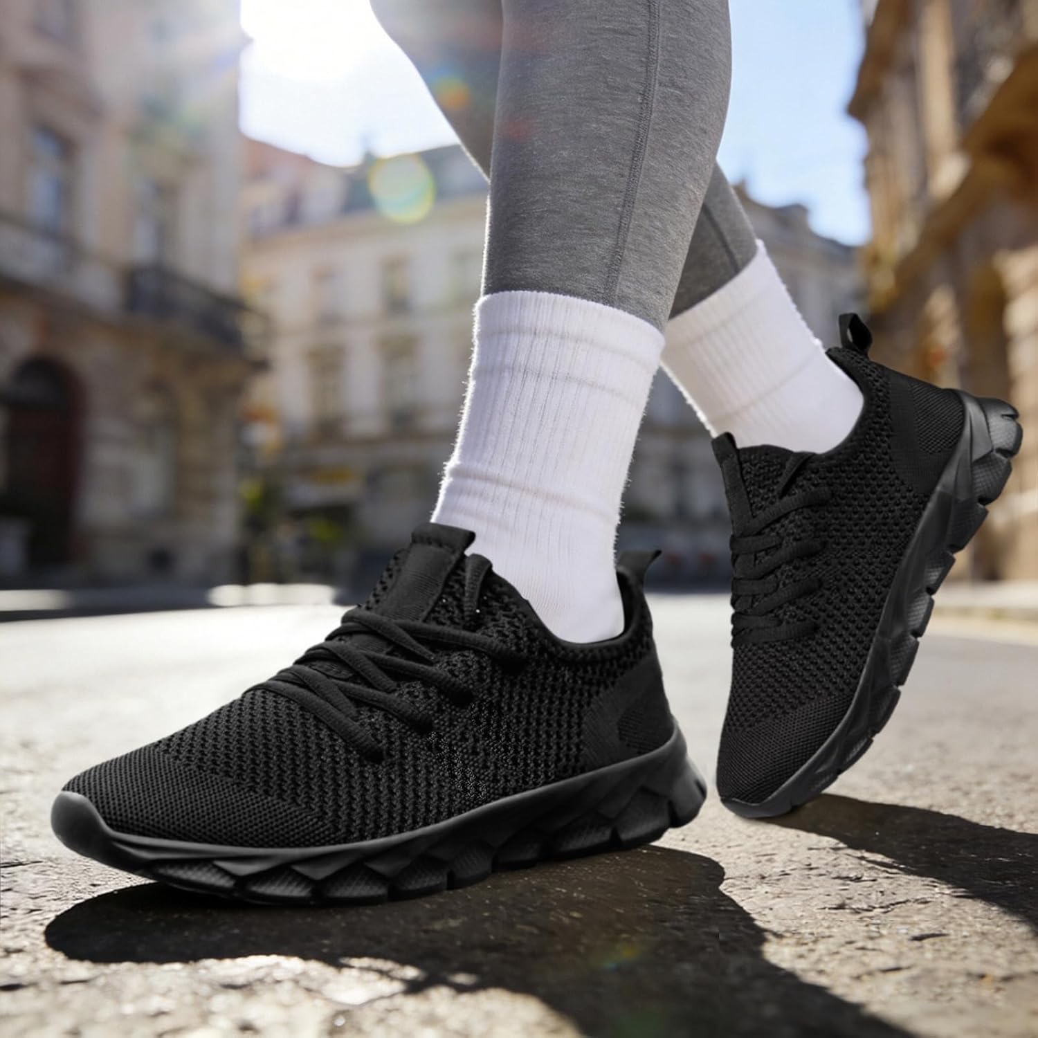 ZMBCYG Womens Tennis Sneakers Slip on Walking Shoes Running Gym Non Slip Work Workout Casual Fashion Sports Athletic Zapatos para Mujer - Image 2