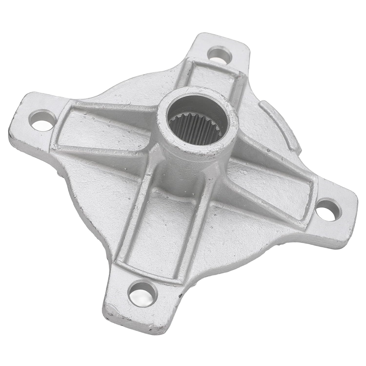 24T Spline Rear Axle Wheel Hubs 24T Spline 4 Stud Rear Axle Wheel Hub Replacement Part Silver for Quad Bike ATV Kart