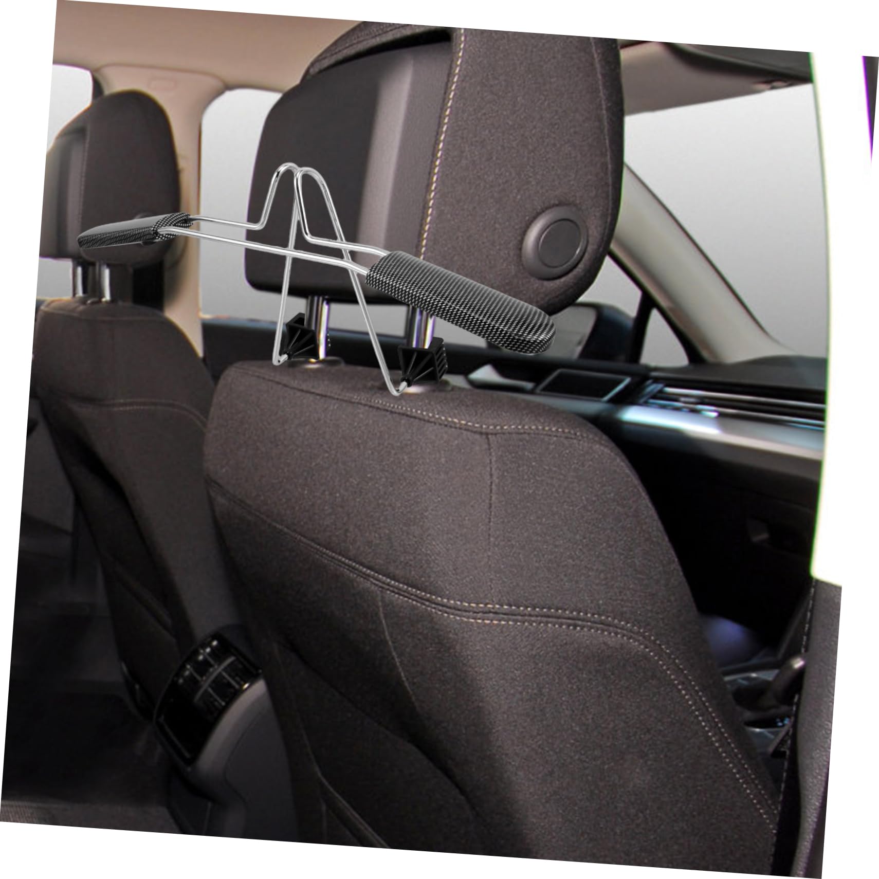 IMIKEYA Appendiabiti in Metallo per Auto Appendiabiti per Poggiatesta Organizer per Vestiti da Viaggio Grucce per Auto in Acciaio