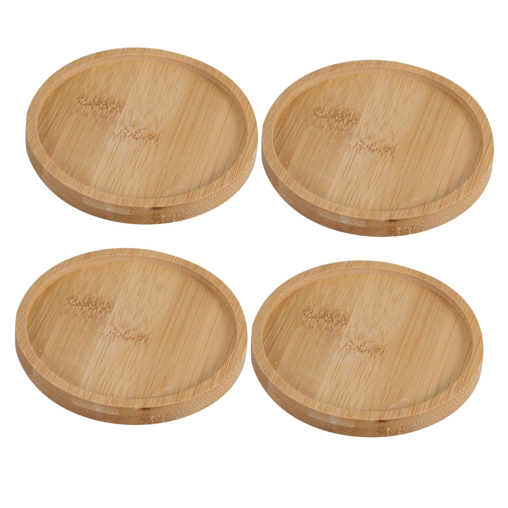 MAGICLULU DIY Coasters 4pcs Bamboo Mosaic Coasters Tea Ceremony Unfinished Drink Wood Mats Table Plate Mats