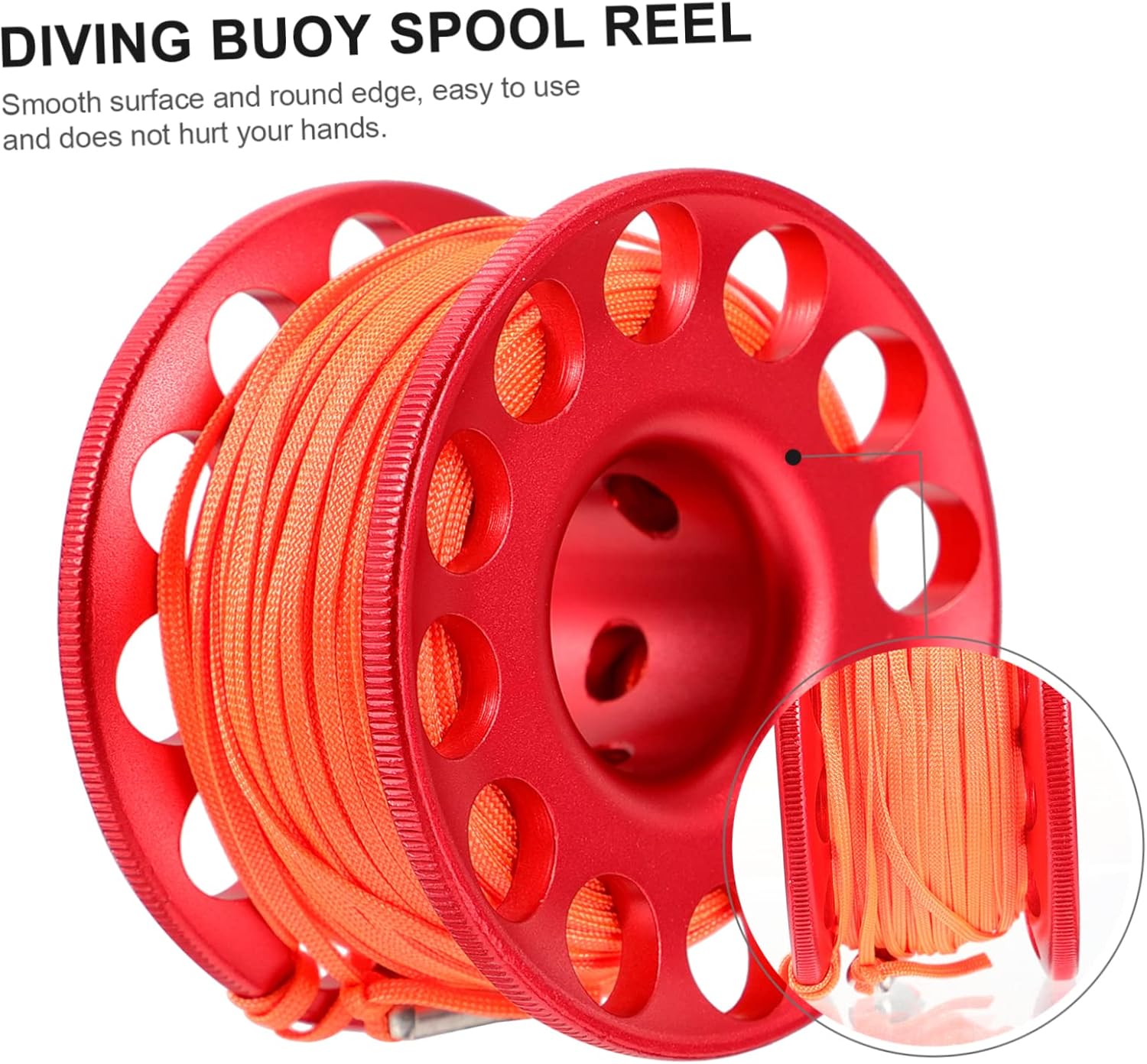 Toyvian Diving Spool Coiled Scuba Diving Accessories Diver Large Aluminum Underwater Hand Gear Portable