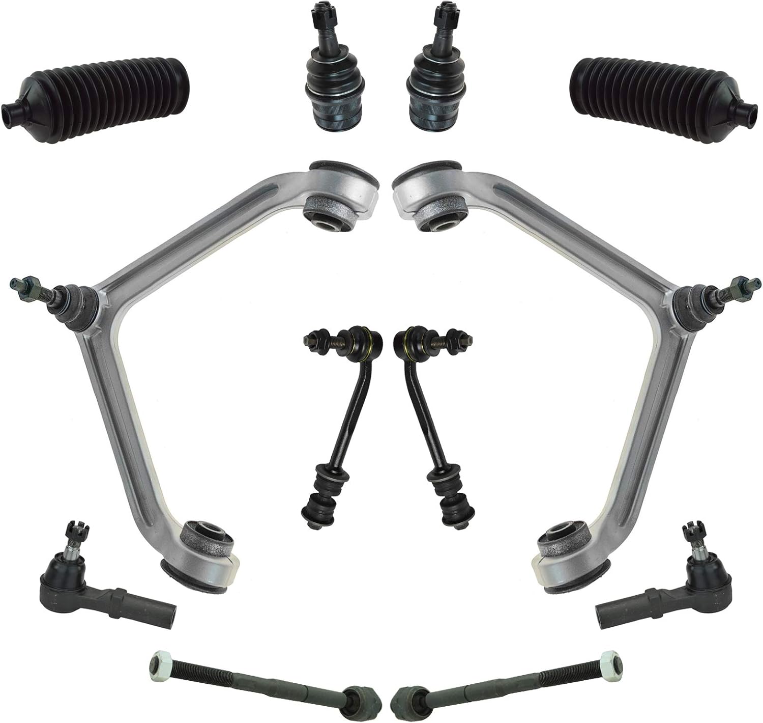 TRQ Front Steering & Suspension Kit with Ball Joints and Tie Rods