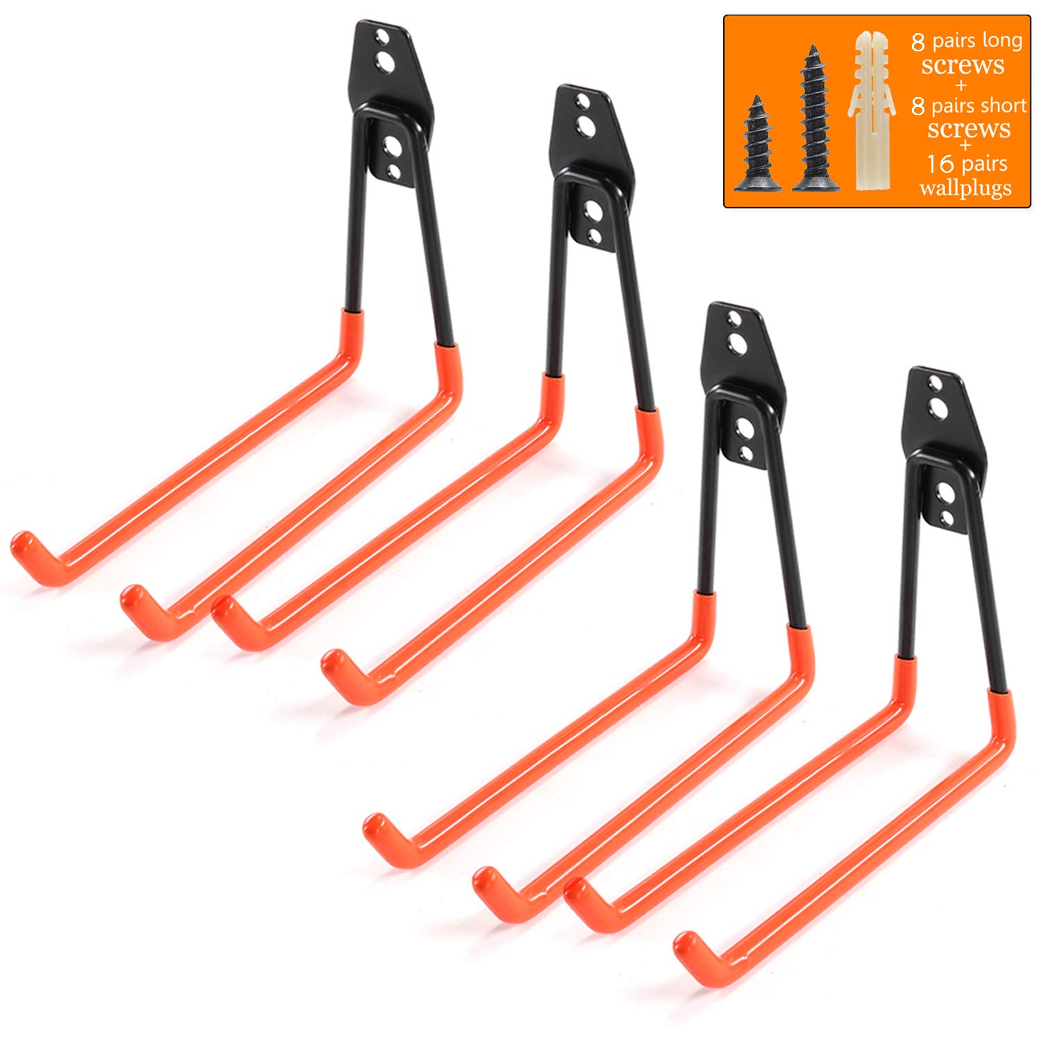 Buy Ihomepark Heavy Duty Garage Storage Utility Hooks for Ladders