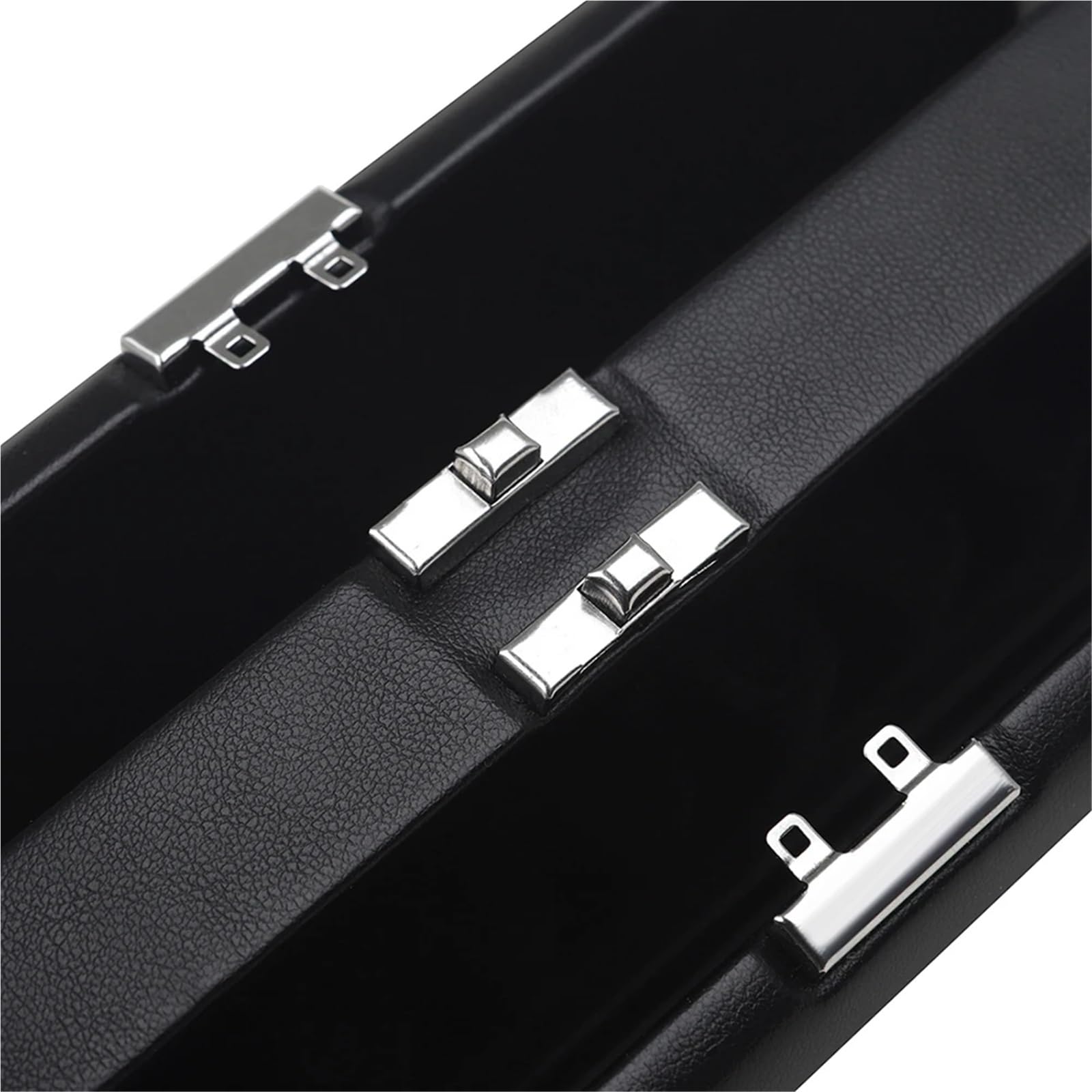 Oboenkopfbox Tragbare schwarze doppelschichtige Oboen-Reed-Ledertasche. Reed-Ledertasche bietet Platz for 20 Stück Reeds-Halter, Musikinstrumententeile