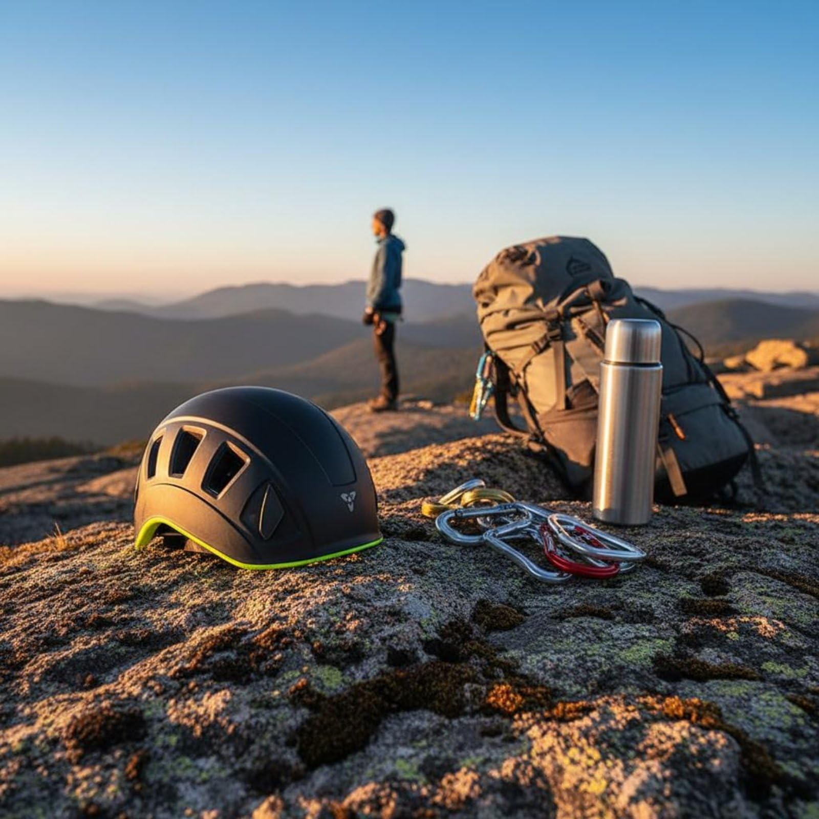Casco de Alpinismo Extremadamente Ligero Ajuste Firme Protección Personal Ventilación Múltiple Equipo Al Aire Libre para Escaladores, Montañistas