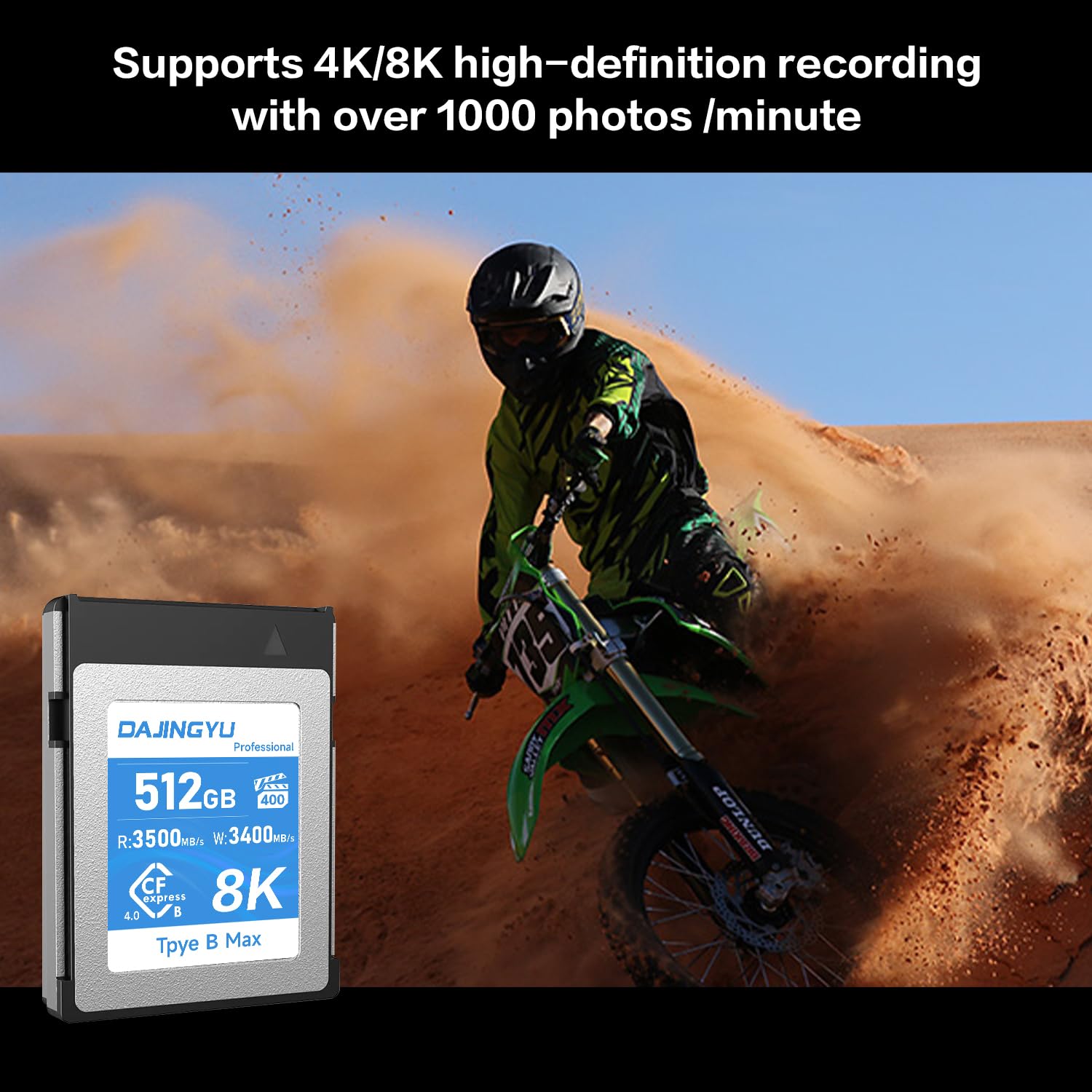 512GBカードリーダー付きCFexpress Type B /8K、6K、4K Amazon | 512GB CFexpress Type B 4.0 メモリーカード 3500MB/秒