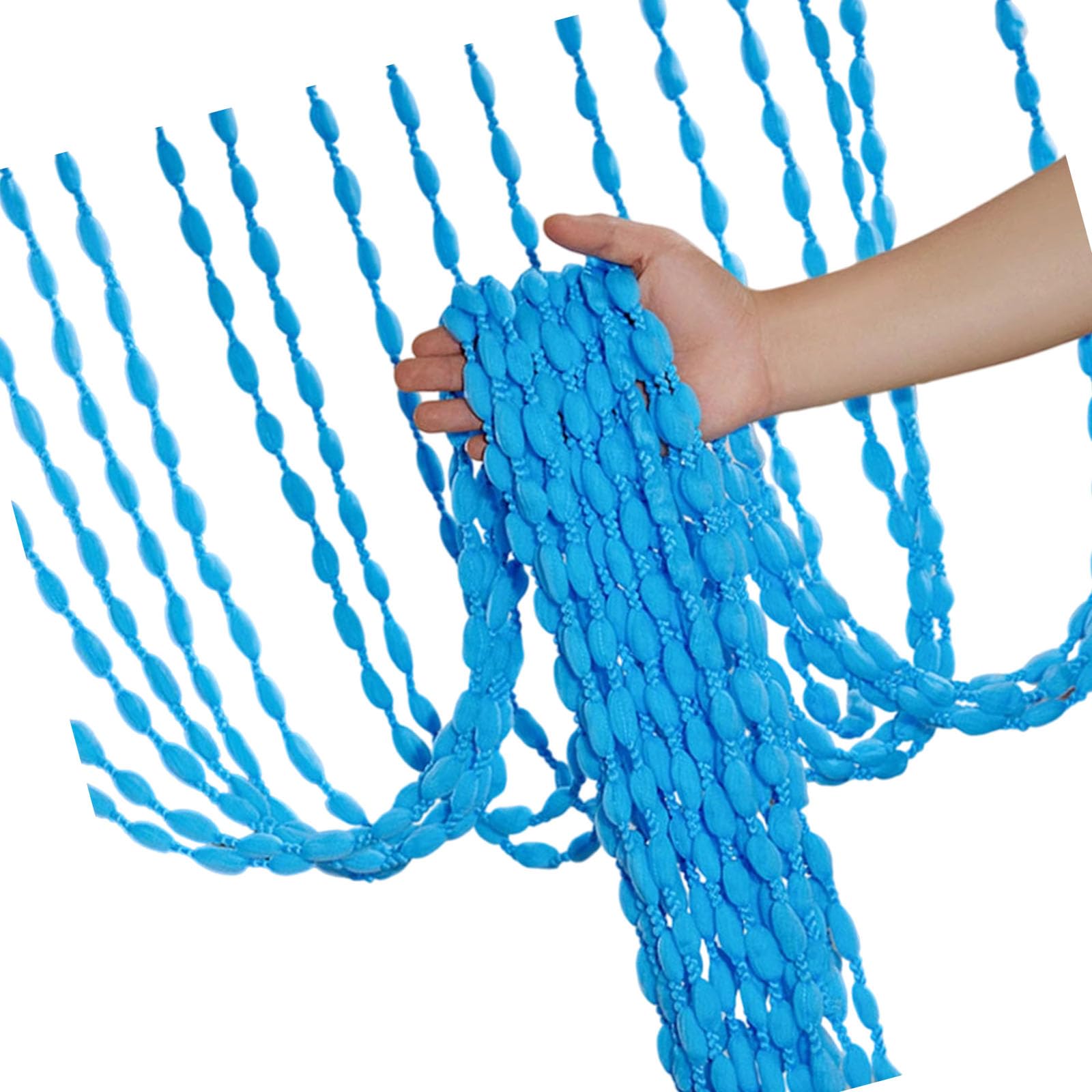Msioytog Decorative Polyester Beaded Fringes Tassels Door Curtain for Banquets Hall Ceremony Backdrops Quick Installation Design Adjustable Length Tassels Curtain