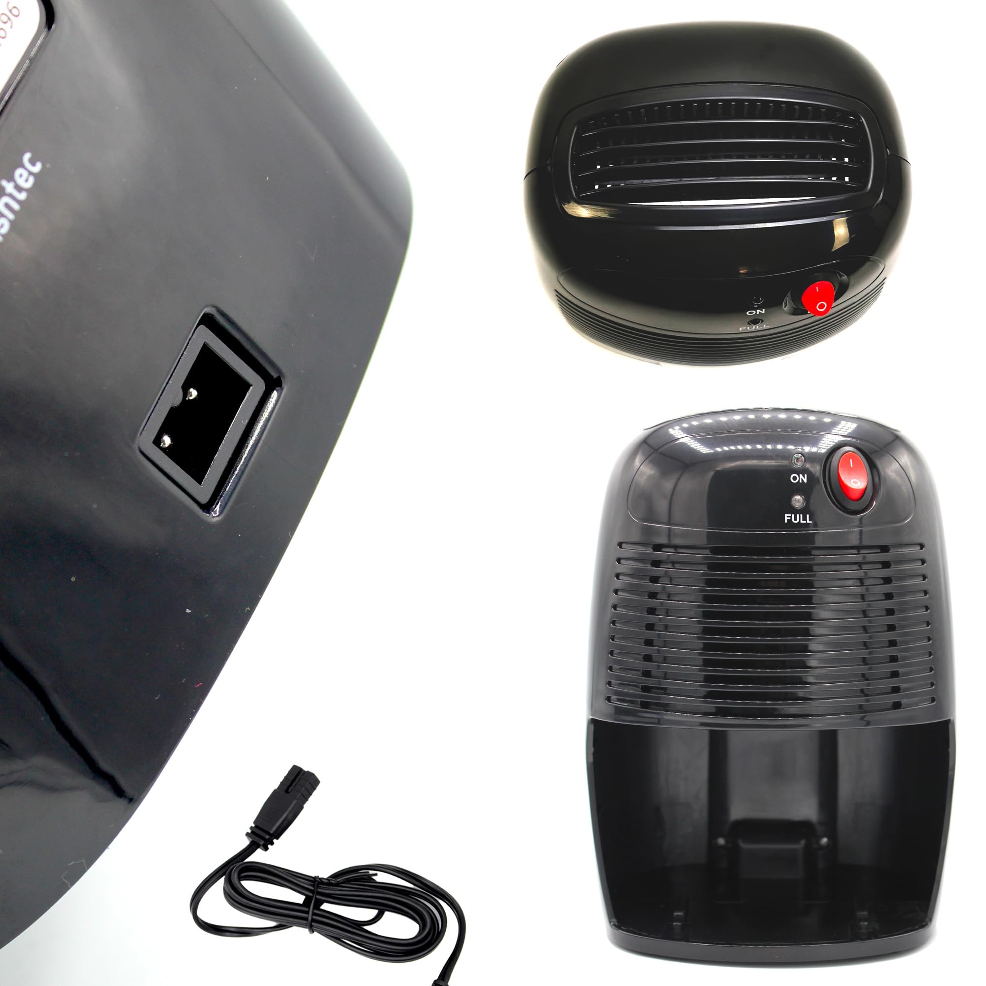 Deumidificatore Portatile Elettrico - Silenzioso e Compatto - Cattura Fino a 250ml/giorno - Capacità 500ml - Superficie di Copertura: Fino a 20m² - Utilizzabile in Molte Parti