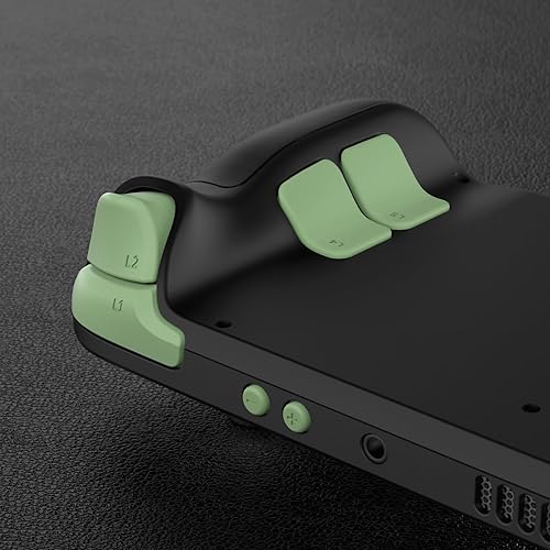 Miniatura 6 de eXtremeRate Juego completo de botones de repuesto verde Matcha para Steam Deck, DIY ABXY D-pad Trackpad parachoques botones de disparo y herramienta