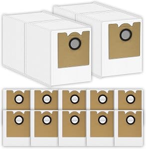 (12 Pack) M2 Plus Replacement Dust Bags Compatible with Lefant M2 Plus/ M2L Plus/ M2S Plus/ M350 Robot Vacuum Cleaner, Vacuum Bags, Canister Bag, Vacuum Replacement Dust Bags, Disposable Bags