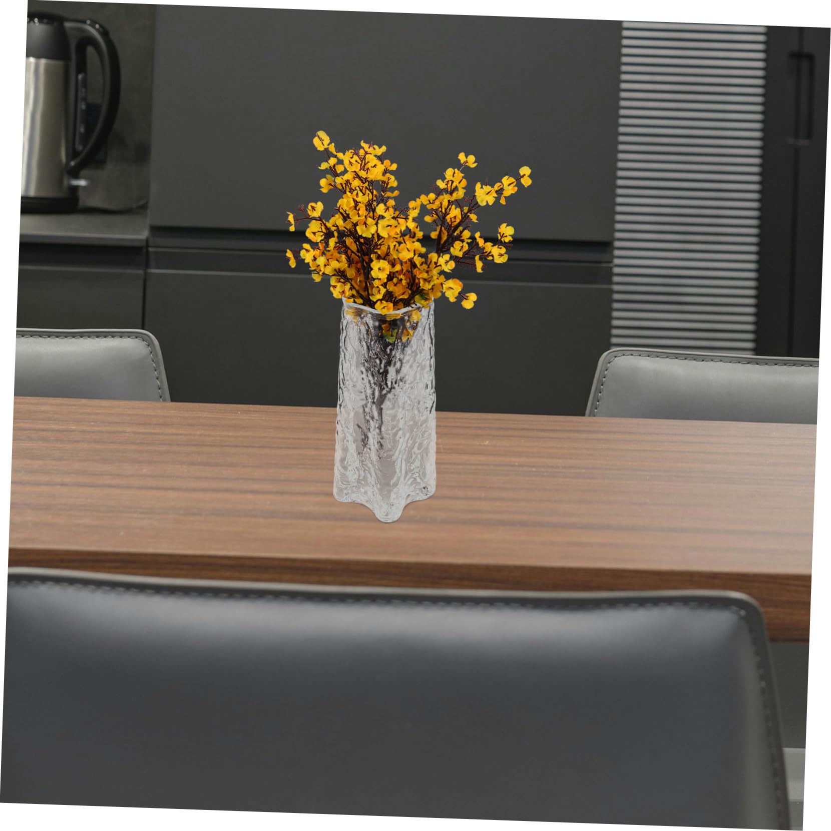 VALICLUD Vase Hydroponique Verre Transparent Moyen pour Fleurs Séchées et Propagation Décoration Moderne pour Maison Bureau Salon et Table à Manger