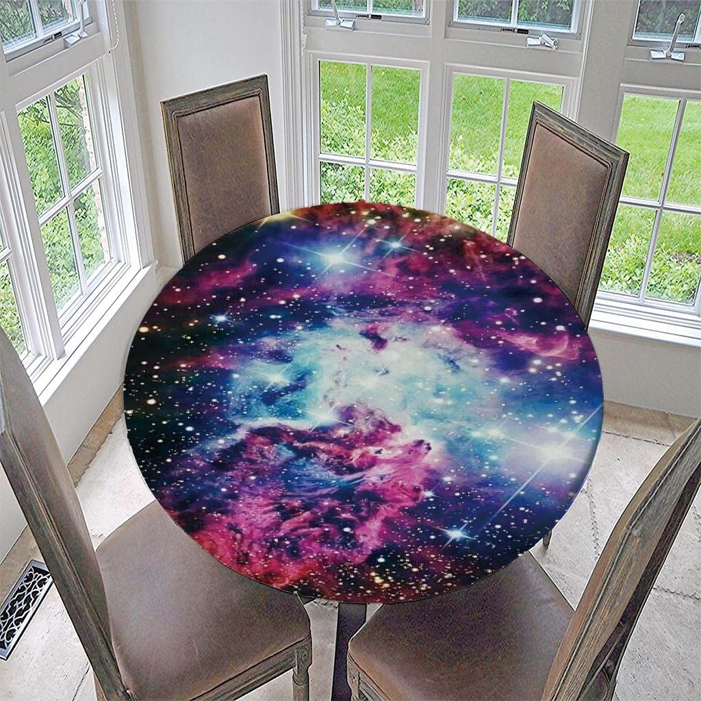 LOOM TREE® Elastic Edged Waterproof Backed Fitted Table Cover Cloth Starry Sky B 1.2M | Furniture | Furniture Parts & Accessories-picture-20