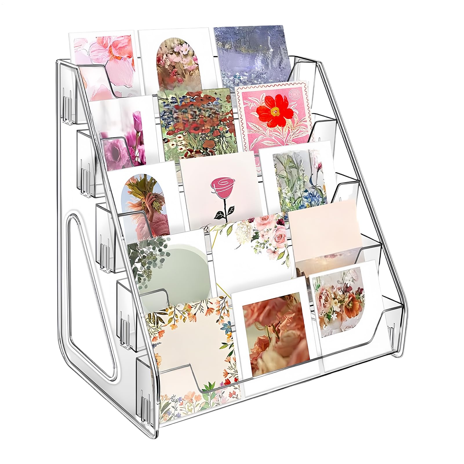 Présentoir de cartes en acrylique premium pour cabine de bureau