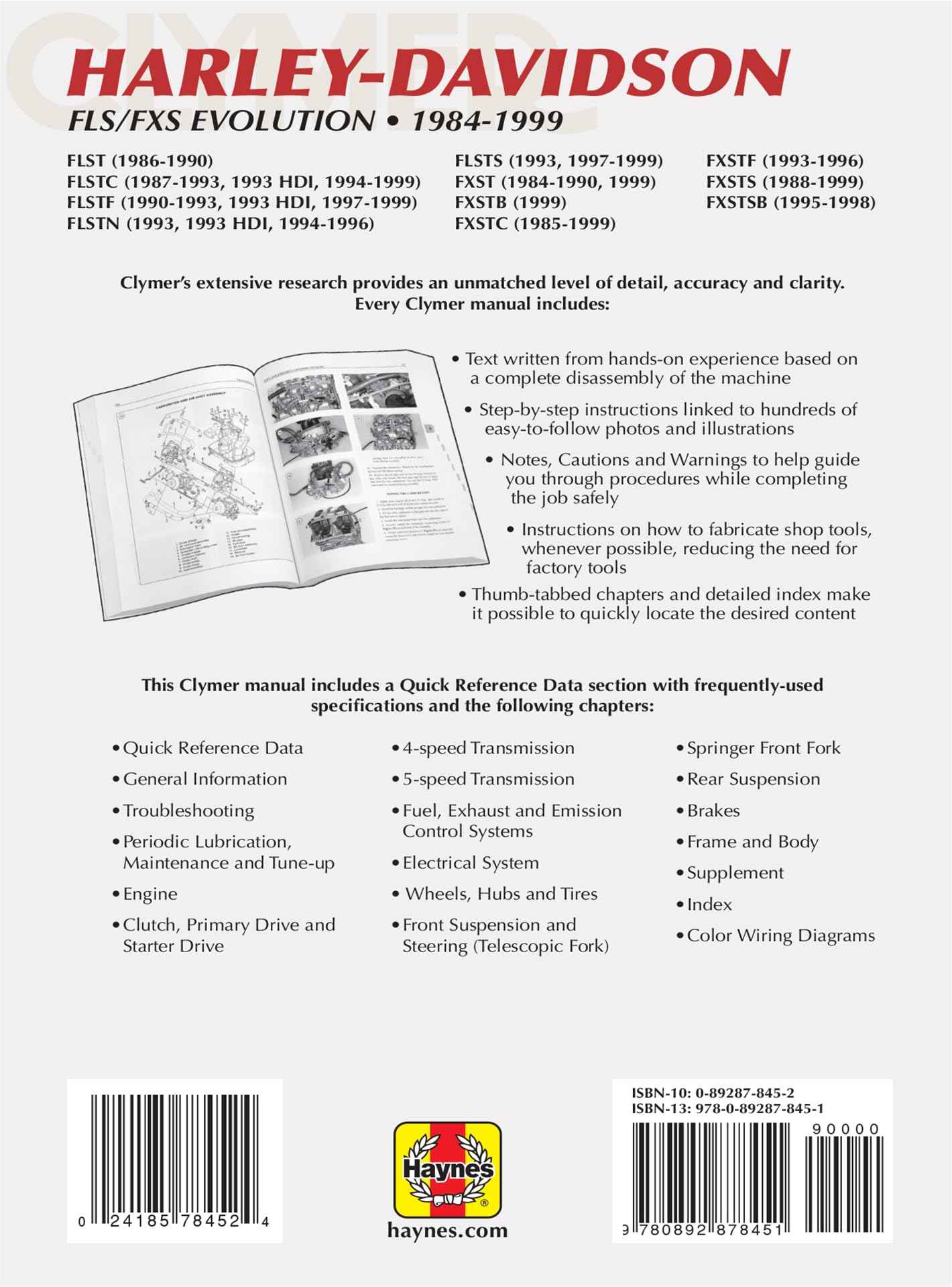 Harley-Davidson FLS-FXS Evolution, Evo Softail, Fat Boy (1984-1999) Service Repair Manual: Fx/Fl Softail Big-Twin Evolution 1984-1999
