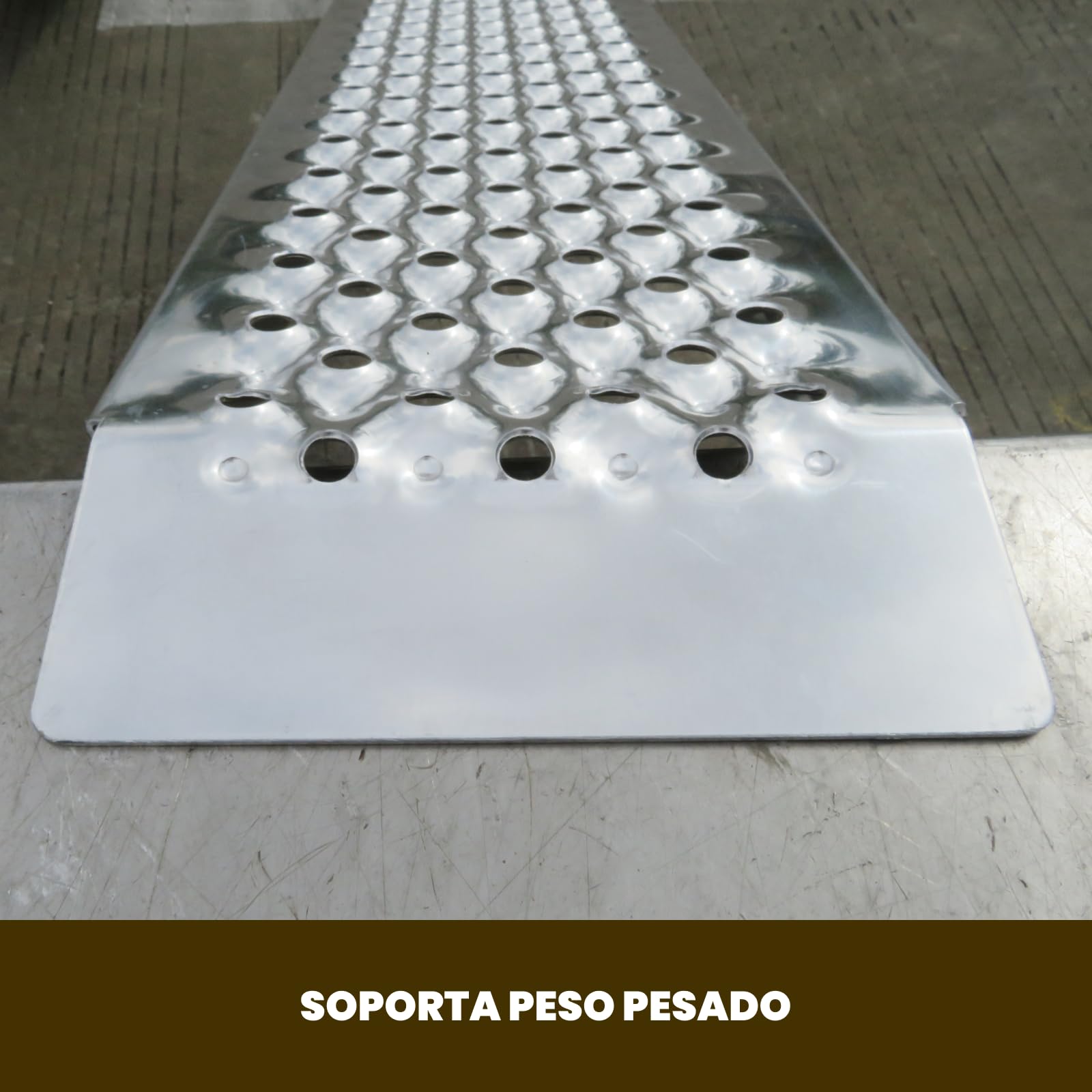 Rampa WORHAN de Carga 200cm Resistente Tractor Motocicleta Remolque Aluminio hasta 1000kg LR7H