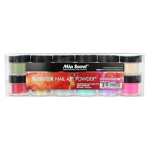 Mia Secret - Polvo acrílico para uñas 12 unidades colección frutal