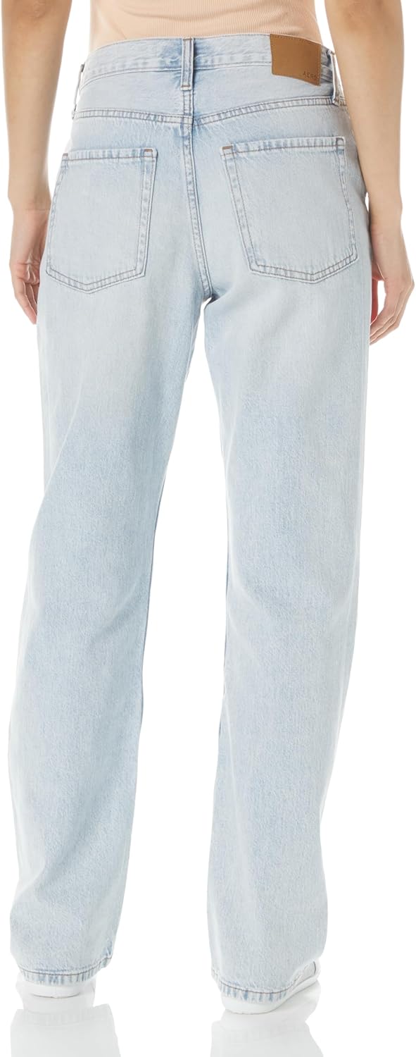 Aeropostale Womens Juniors Highest Rise Relaxed Fit Jean, Light Wash, 4 Regular - Image 2