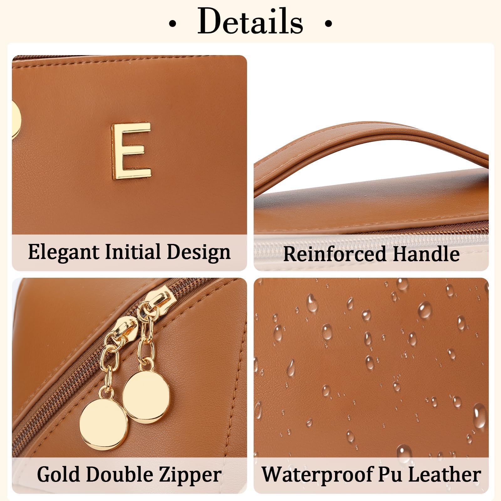 Personalized Initial Makeup Bag - Gift for Her -24