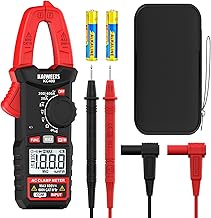 KAIWEETS Clamp Ammeter, Mini Digital Multimeter, 400A AC with 600V AC/DC Voltage, Resistance and Continuity KC400