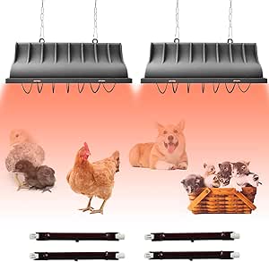 DBMGB Lampe Chauffante Poussin Avec Thermostat, Lampe Infrarouge Chauffante Poussin, Lampe Chauffante Animaux Pour Chiots Et Tortue (200W-400W