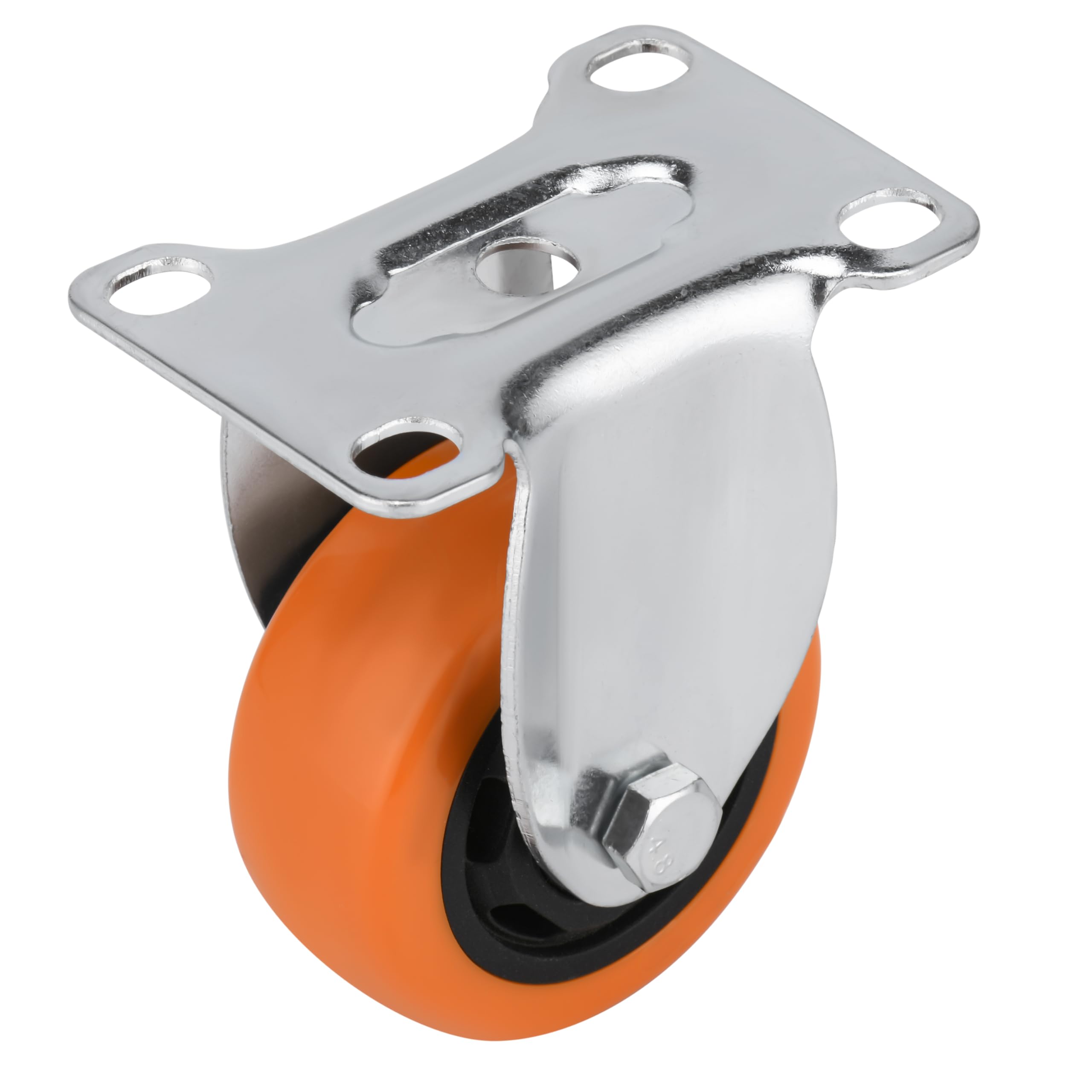 Set di 4 ruote piroettanti da 3 pollici (2 fisse, 2 girevoli), ruote piroettanti a 360 gradi con cuscinetti a sfera, portata 1800 libbre, ruote per mobili, banco da lavoro, carrello, carrello