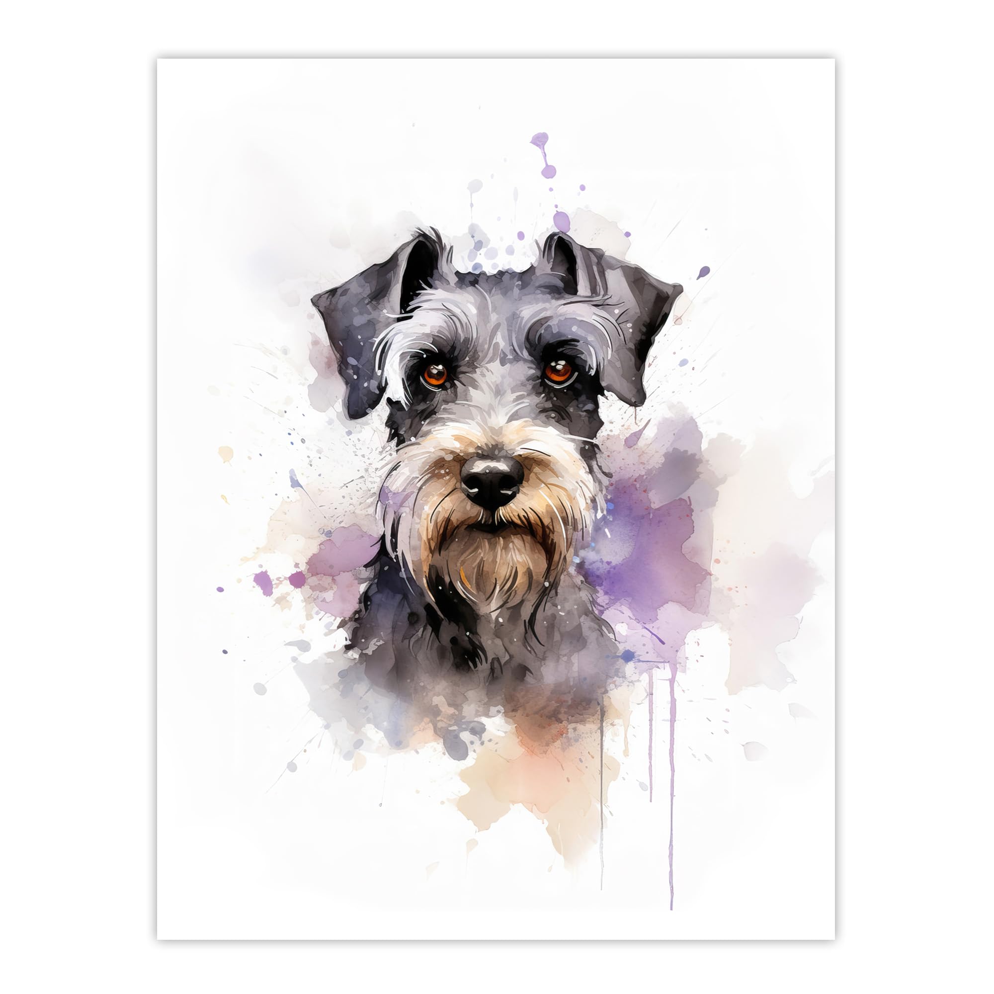 Artery8 Watercolour Pet Portrait Poster W24 inch x H32 inch
