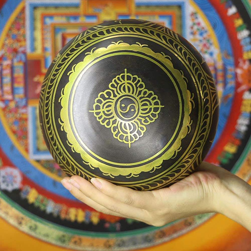 Campane tibetane, Facili da Suonare, creano Un Suono Meraviglioso per la guarigione olistica, Il Sollievo dallo Stress, la Meditazione e Il rilassamento (9,5 cm)