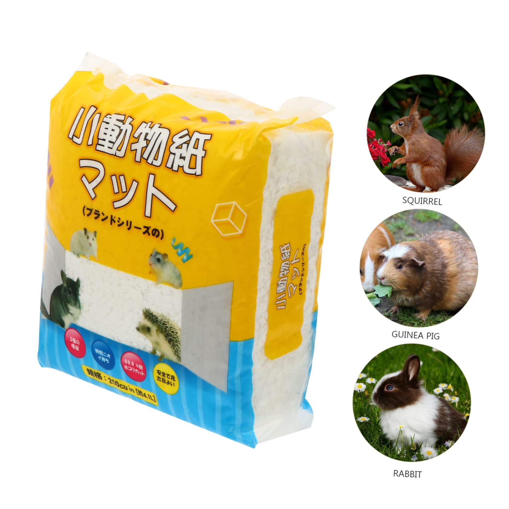 SUPVOX Lettiera per Piccoli Animali in Carta Bianca, Materiale la Nidificazione di Criceti e Cincillà, Assorbente a Bassa Polvere, per Tutte Le Gabbie e Acquari